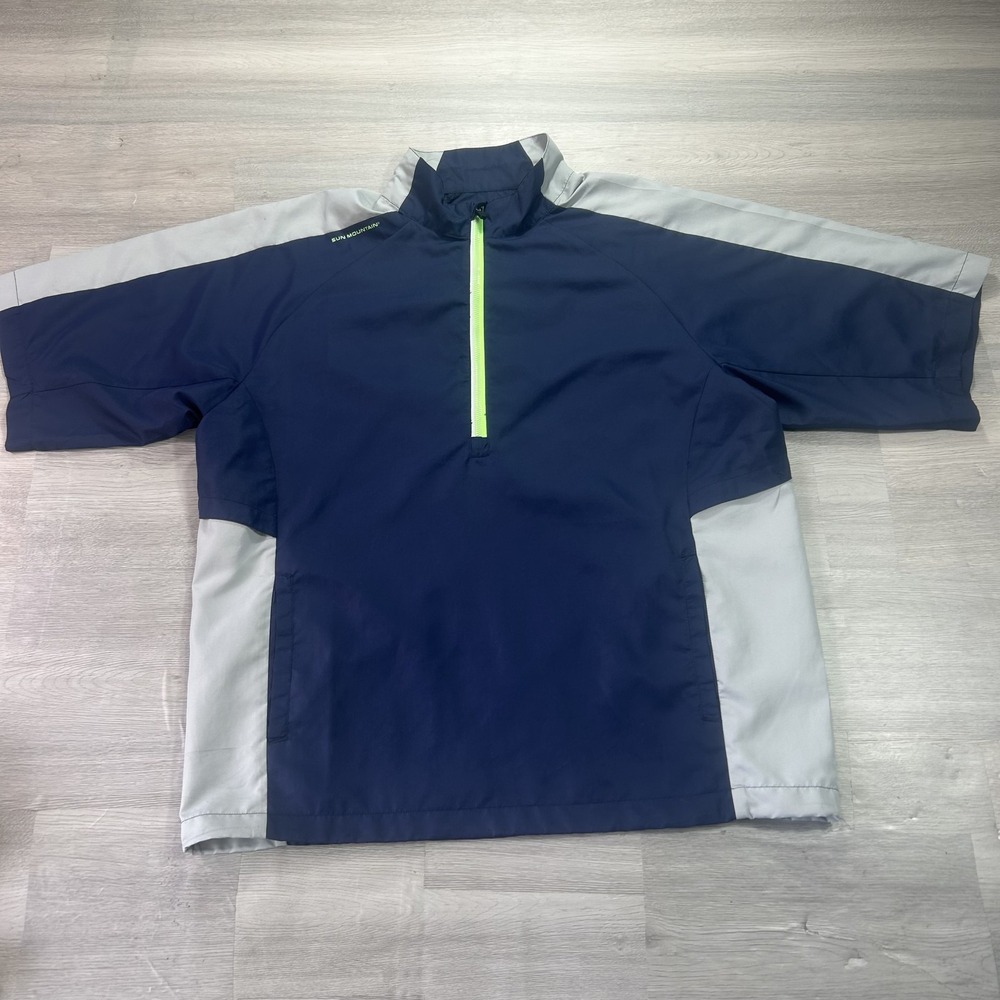 Sun Mountain Wind Wear Jacket Mens Medium Half Zip Golf Windbreaker Colorblock